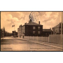Holstebro - Danmarksgade med Borgerskolen - Stender 16911 - Brugt