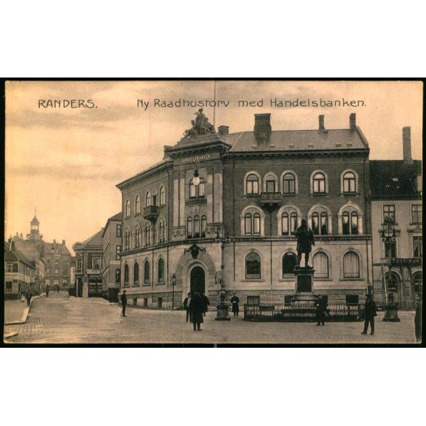 Randers - Ny Raadhustorv med Handelsbanken - Stender 10081 - Brugt