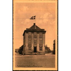 Nyk�bing F. - Telegrafstationen -  V. Kristoffersens Bogh. u/n - Ubrugt