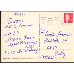 Bornholm - Solnedgang ved Hammershus Ruiner - Colbergs Bogh. 8219 - Brugt