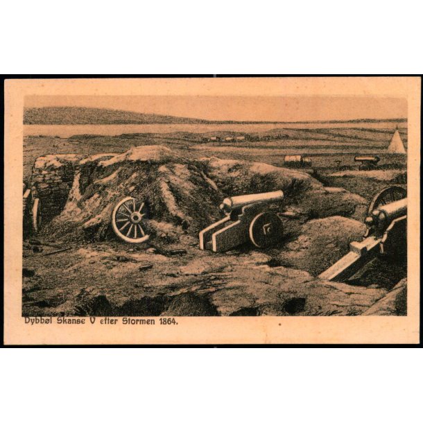 Dybb�l - Skanse V. efter Stormen 1864 - Fr.. Biehl u/n - Ubrugt