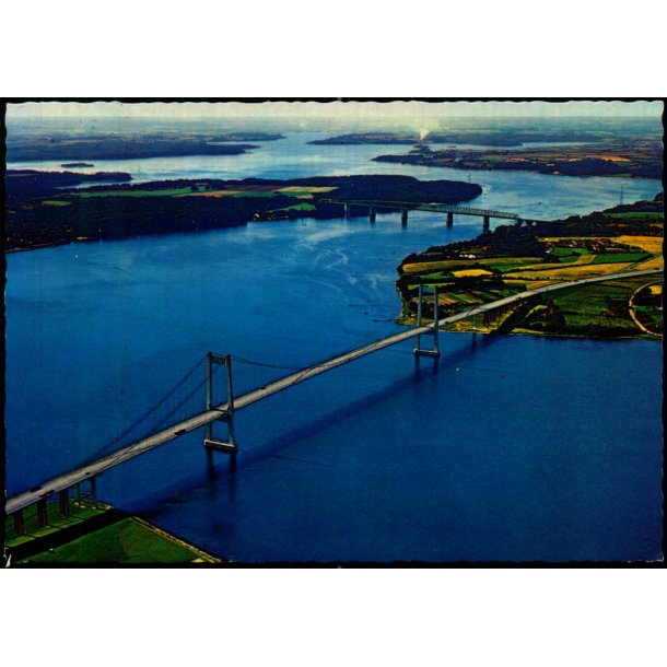 Luftfoto af den gamle og nye Lillebltsbro - Stender 149 506 028 - Brugt