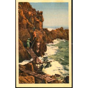 Bornholm - Indgang til den sorte Gryde - R - Colbergs Bogh. 7 A - Ubrugt