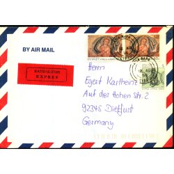 Luftpost Expres Brev fra Cypern til Tyskland - 12 - 8 - 96
