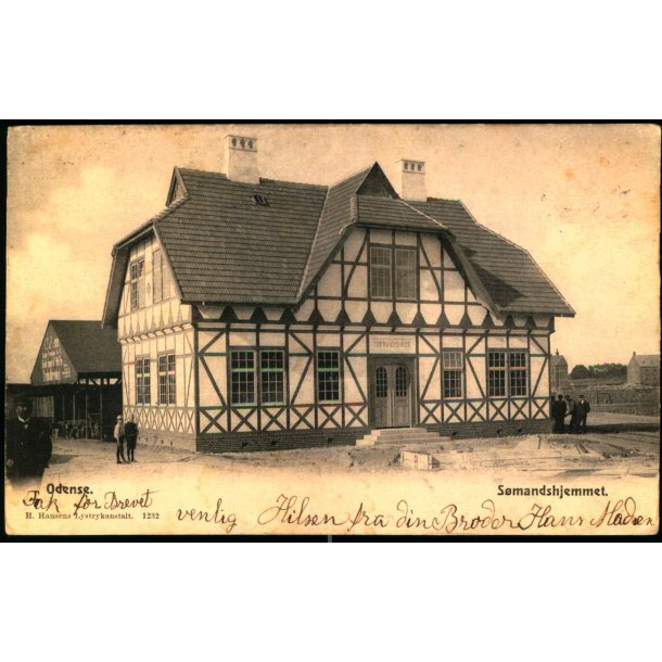 Odense - S�mandshjemmet - H. Hansens Lystryksanstalt 1232 - Brugt