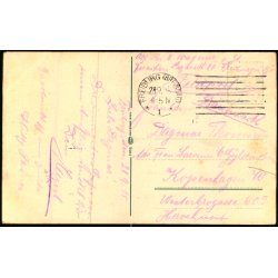 Feldpost - Freiburg   23 -9 -14 - Til  Kopenhagen - Vesterbrogade - Billedside : Gnthersthal