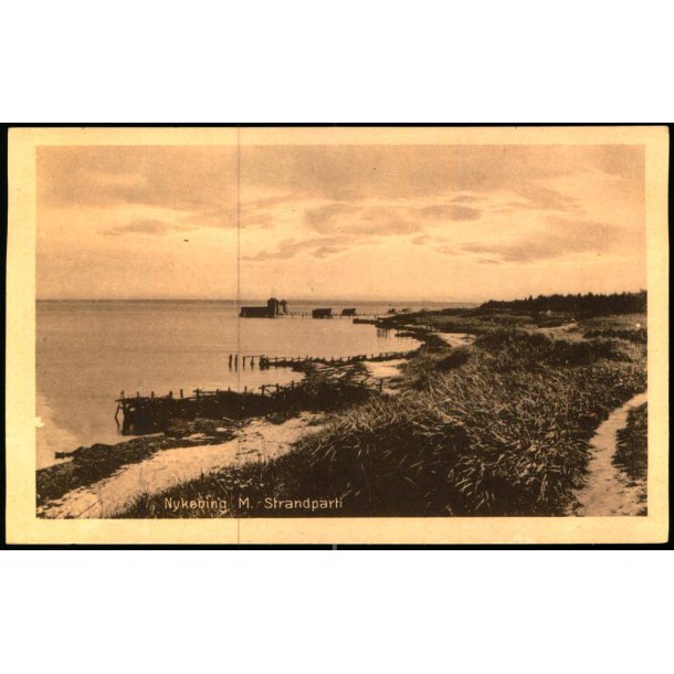 Nyk�bing M.  - Strandparti - Stender N.M. 46 - Ubrugt
