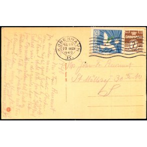 Julemrke 1940 p Postkort