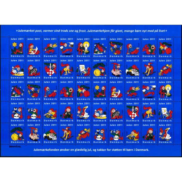 Danmark julemrkeark 2011 - POSTFRISK