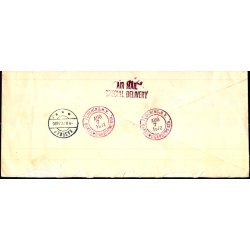 Luftpost Rekommanderet Expres Brev fra U.S.A. til afhentning Kbenhavn Lufthavn - 7 - 8 - 72