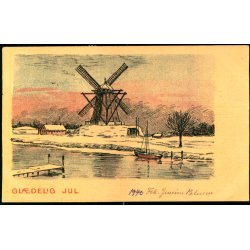 Julemrke 1940 p Postkort