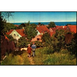 Bornholm - Udsigt over Svaneke - Rudolf Olsen 697 - Brugt
