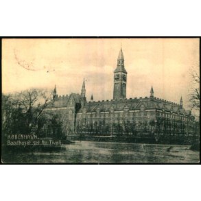 Kbenhavn - Raadhuset set fra Tivoli - Danmark u/n - Brugt