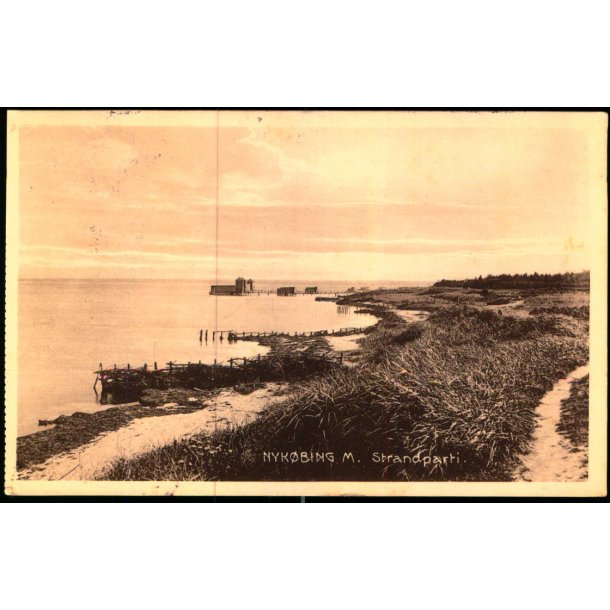 Nyk�bing M.  - Strandparti - Stender 25431 - Brugt