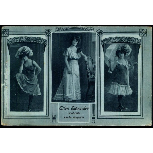 Ellen Schnieder - Souberette - Liedersngerin - Nordisk Kunstanstalt i 1 - Ubrugt