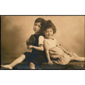 Fotokort Ukendt - B�rn - Ubrugt