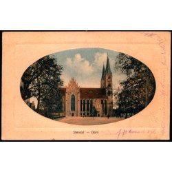 Feldpost - Stendal   6 -4 -15 - Til  Apenrade - Billedside : Stendal - Dom