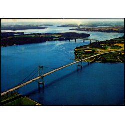 Luftfoto af den gamle og nye Lillebltsbro - Stender 149 506 028 - Brugt