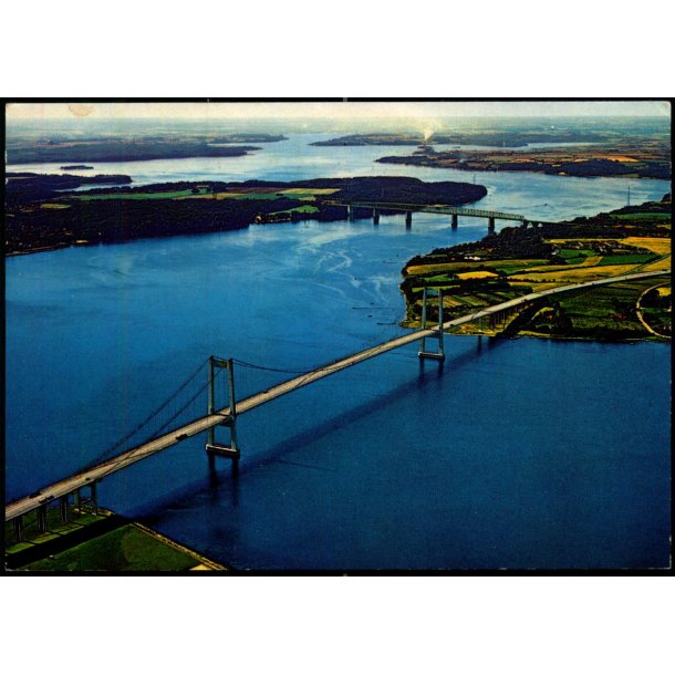 Luftfoto af den gamle og nye Lillebltsbro - Stender 149 506 028 - Brugt