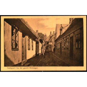 Gadeparti fra det gamle Helsing�r - E. Str�mberg 210989 - Ubrugt