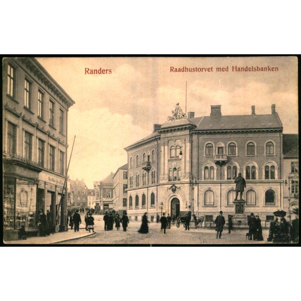 Randers - Raadhustorvet med Handelsbanken - J.M. Jensen 229 - Brugt