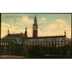 Kbenhavn - Raadhuset set fra Tivoli - Eneret 1013 - Brugt