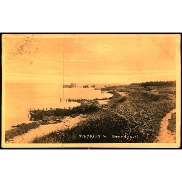 Nyk�bing M.  - Strandparti - Stender 25431 - Brugt