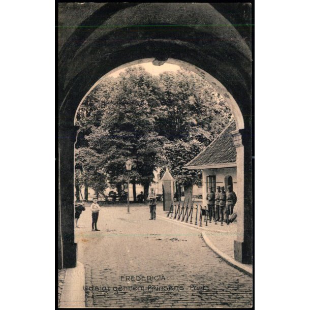 Fredericia - Udsigt gennem Prinsens Port - Stender 13155 - Ubrugt