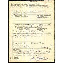  Luftpost - Internationalt Adressekort for luftpakke fra Italien til Danmark - 8 - 7 - 81