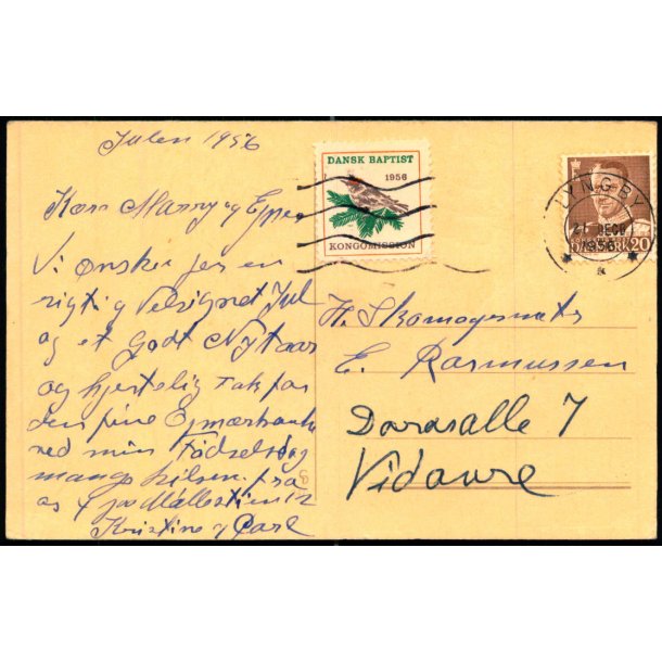 1956 Dansk Baptist Kongomission p Postkort
