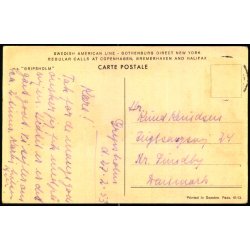 M/S GRIPSHOLM - Swedish American Line - u/n - Brugt