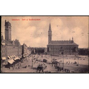 Kbenhavn -  Parti af Raadhuspladsen - K. 2760