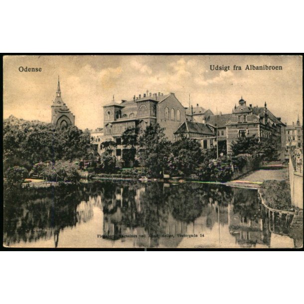 Odense - Udsigt fra Albanibroen - Flensborg Magasinet ved Knud M�ller u/n - Brugt