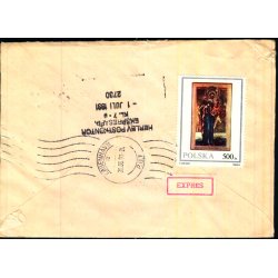 Luftpost - Expres Brev fra Polen til Danmark  - 9 - 9 - 62