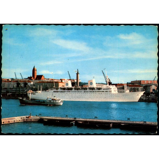 G&ouml;teborg - Hamnen.  med "GRIPSHOLM" - 137 - Ubrugt