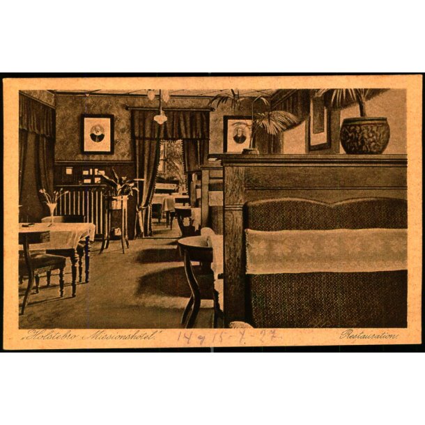 Holstebro - Missionshotel - Restaurationen - M. Ludvigsens Bogh. 1370 - Ubrugt