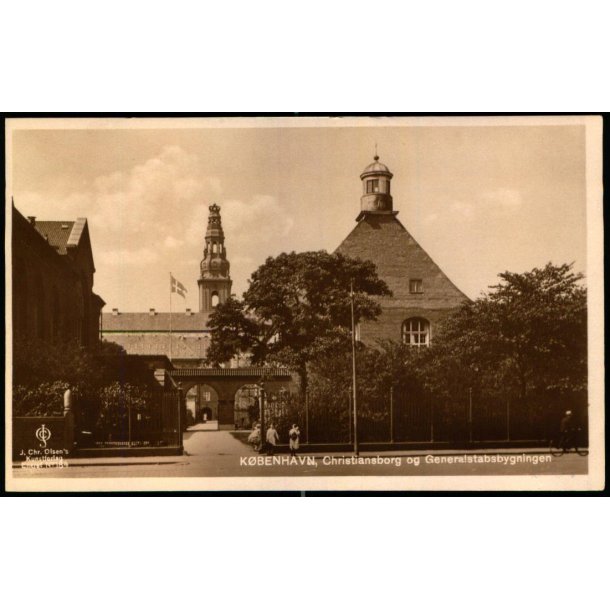 K�benhavn - Christiansborg og Generalstabsbygningen - Chr. Olsen 184