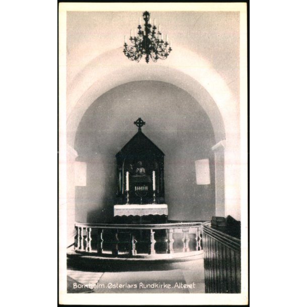 Bornholm - sterlars Rundkirke - Alteret - Colbergs Bogh. 1203 - Ubrugt 