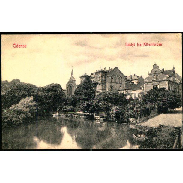 Odense - Udsigt fra Albanibroen - W.K.F. 307 - Ubrugt