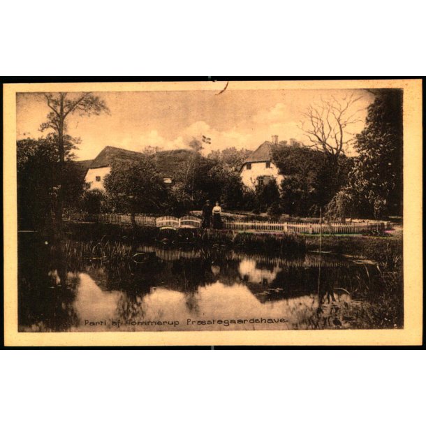 Parti af Tommerup Pr�stegaardshave. - Kbm. M. Hansen u/n - Ubrugt