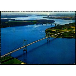 Luftfoto af den gamle og nye Lillebltsbro - O.P.O. 7298-2 - Ubrugt