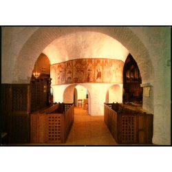 Bornholm - sterlars Rundkirke - Kirkeskibet set fra Alteret - Gornitzka tryk. 129 - Ubrugt