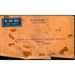 Luftpost Brev fra Indien til Danmark - 11 - 2 - 1933