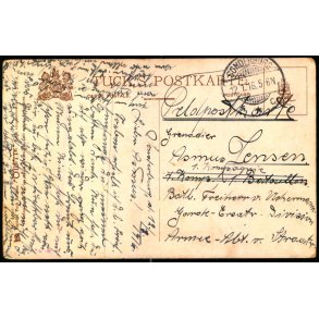 Feldpostkarte - Sonderburg   12 -7 -16 - Til  1. Kompagnie - Billedside : Hunde.