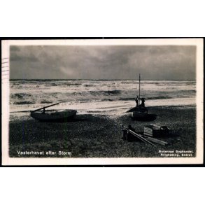 Vesterhavet efter Storm - Fotokort Bollerups Bogh. u/n - Brugt