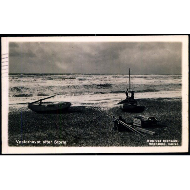 Vesterhavet efter Storm - Fotokort Bollerups Bogh. u/n - Brugt