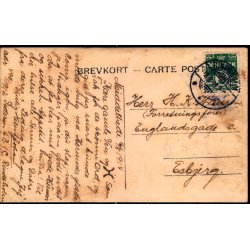 Paa Post ved Aarhus Landevej - Hilsen Nr. 500/1912 Holm - Fotokort u/n