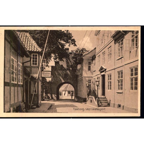 Faaborg - Ved Vesterport - Ole Bagers Bogh. 61443 - Brugt