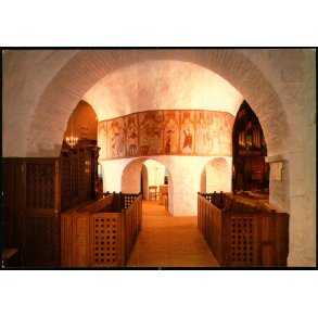 Bornholm - sterlars Rundkirke - Kirkeskibet set fra Alteret - Gornitzka tryk. u/n - Ubrugt