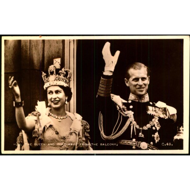 Dronning Elizabeth II - Prins Philip - Ubrugt